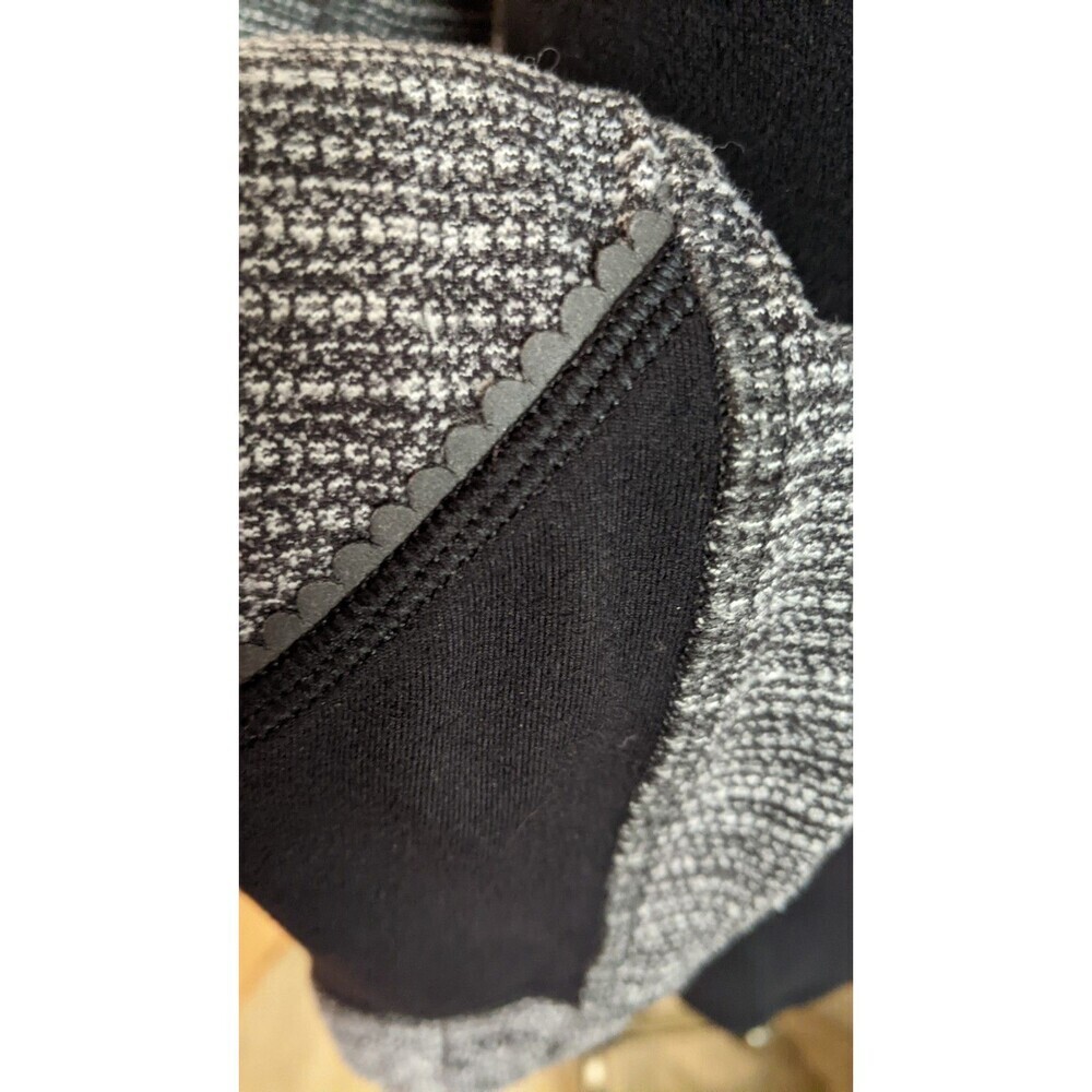 Women's Lululemon Race Your Pace 1/2 Zip Black / Coco Pique Black Pullover Top 6 - Picture 8 of 16
